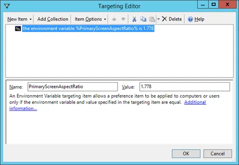 Background file targeting for 4:3 ratio