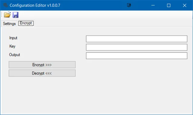 PasswordImporter Configurator Settings tab
