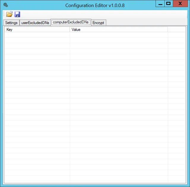 ADCleanup computer excluded distinguished names tab
