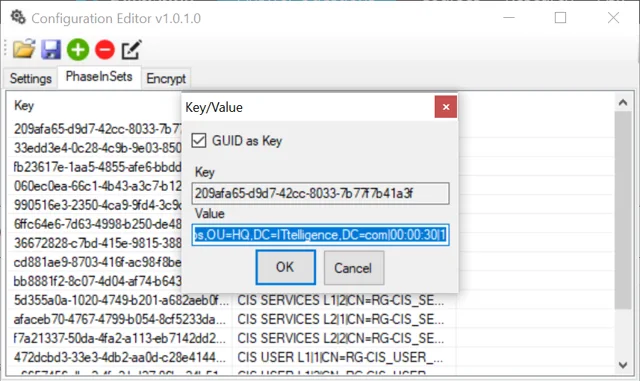 ADCycleGroups Configurator PhaseInSets tab