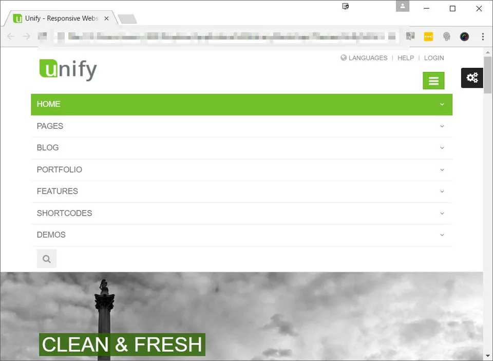 Theme page selection from Index.html