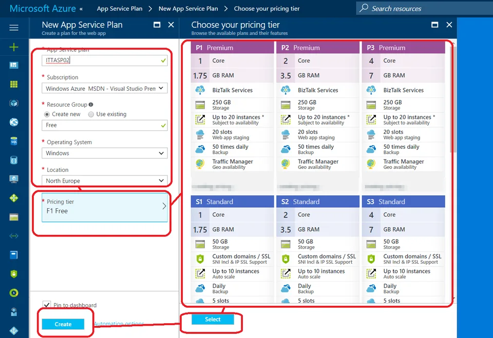 Azure Function creation with Webhook and API template