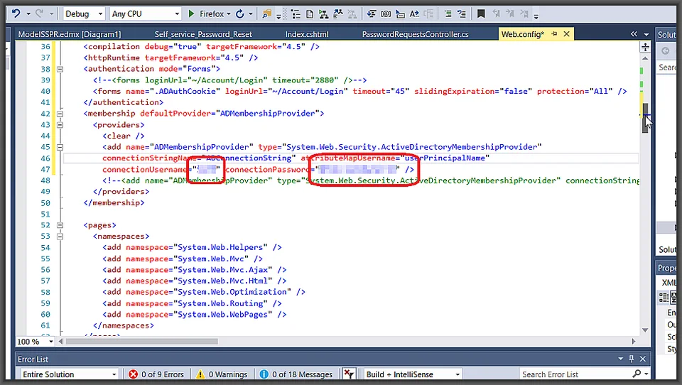 ADMembershipProvider configuration settings